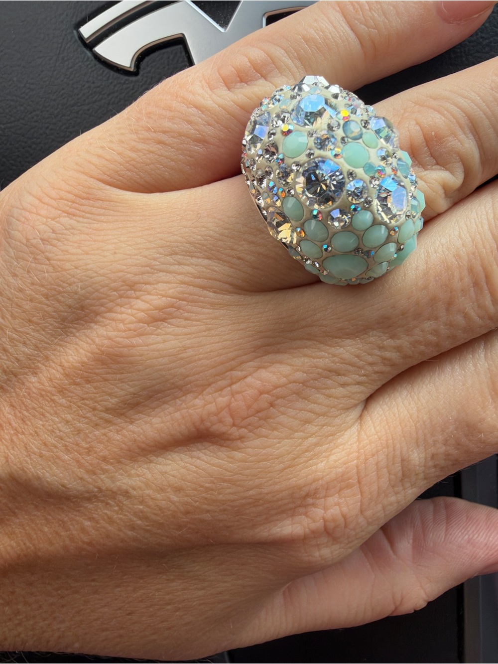 Swarowski ring Sz8